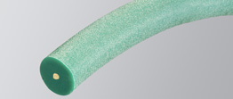 Courroie ronde en polyuréthane PU à surface rugueuse verte pour transmission  d'entraînement (5 mm * 10 m) 